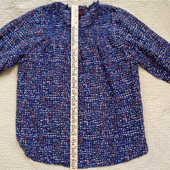 J. Crew Liberty Art Checkered Pop Over 2 - Picture 7 of 8